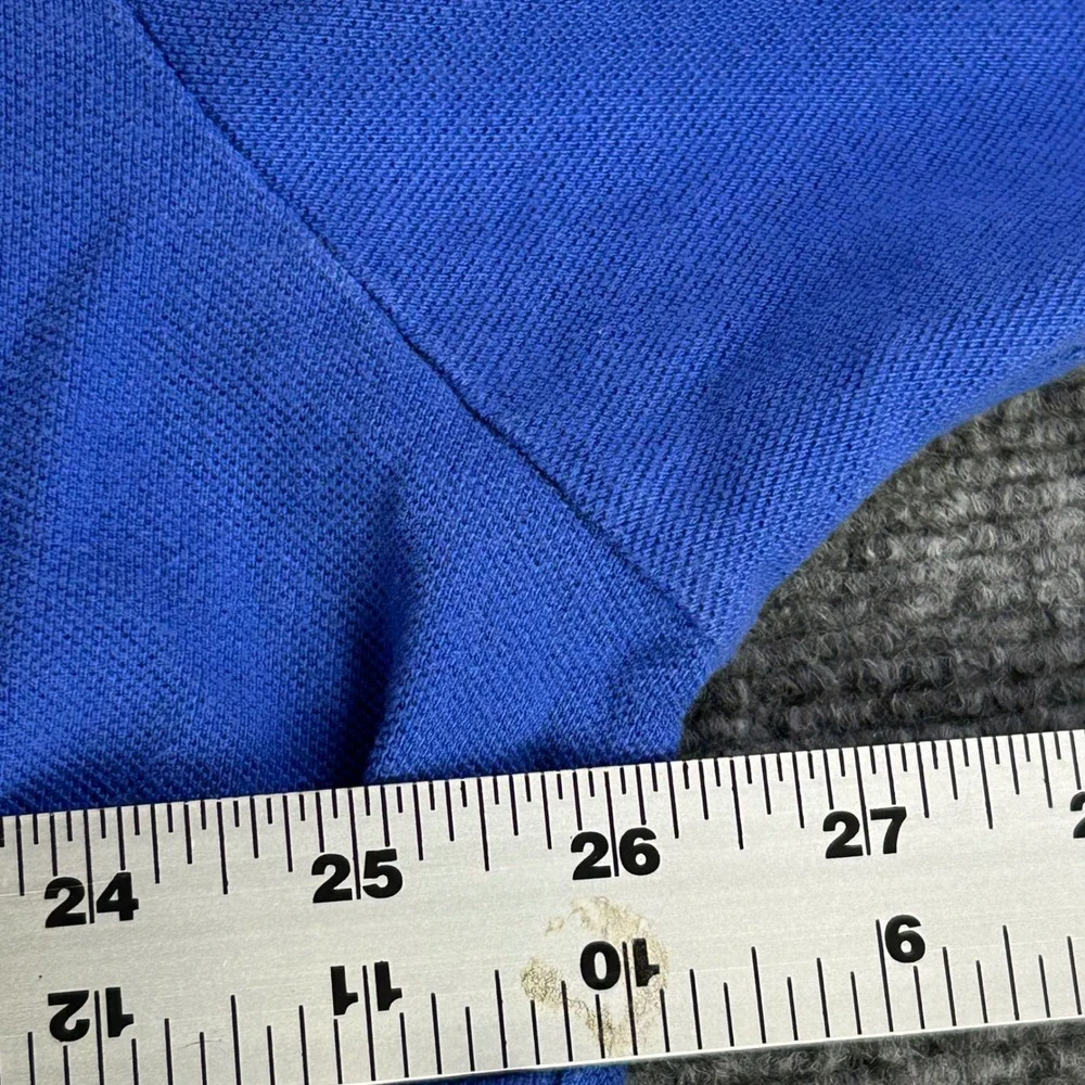 Polo Ralph Lauren Mens 2XLT Tall Blue Short Sleeve Pique Polo Orange Pony Logo